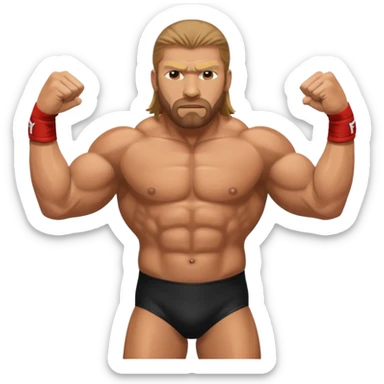 Triple H wrestler sticker