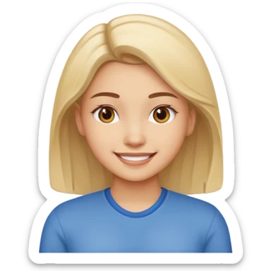 Responsibility for one's decisions and determination in the image of a smiling girl sticker