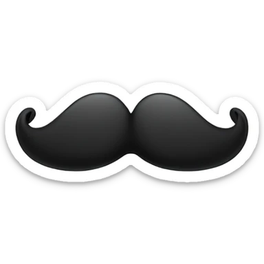 Moustache sticker