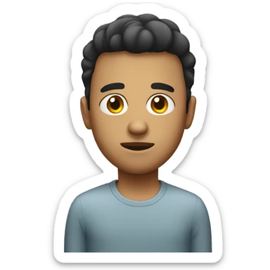 Side eye judgmental face  sticker