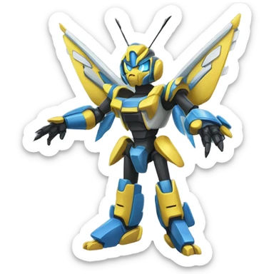 Metabee-Zeraora-Medabot sticker