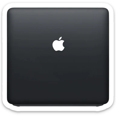 MacBook m4 pro max black sticker