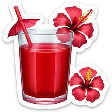 make hibiscus juice sticker