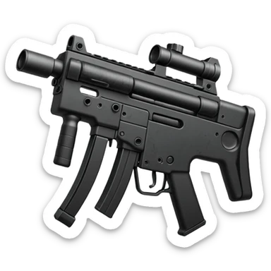 Simple mp5 no stock no scope sticker