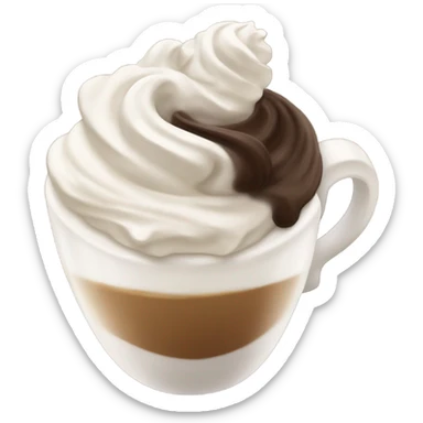 starbucks coffee with whipped cream on top sticker