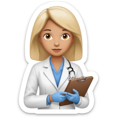 ocupational medicine woman  sticker