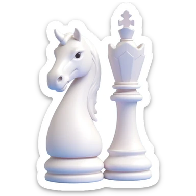 hacker chess piece white knight with climate change theme sticker