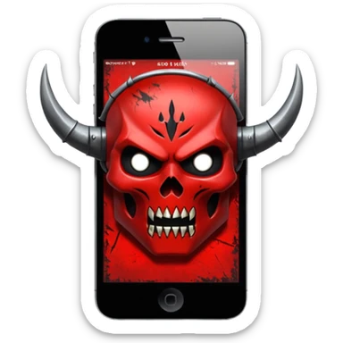 Diablo iPhone sticker