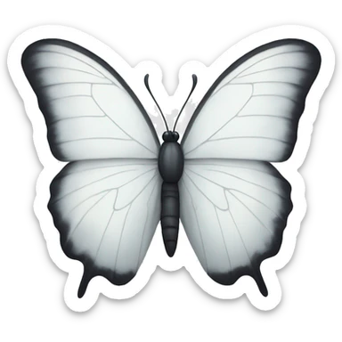 White butterfly  sticker