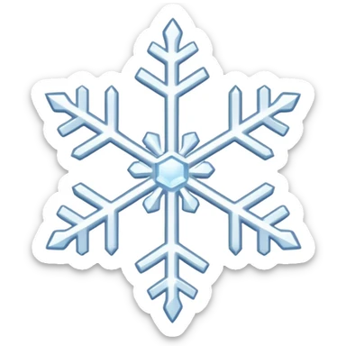 snowflake sticker