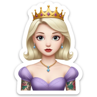 Tattooed princesses sticker