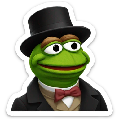 Pepe muppets  sticker