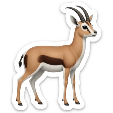 Gnu-gazelle-hybrid, full body sticker