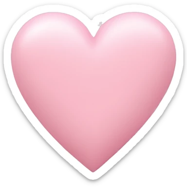 pastel pink heart sticker