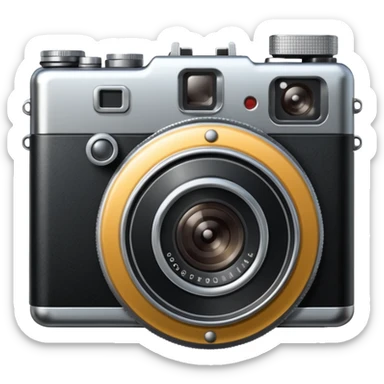 a retrò photocamera sticker