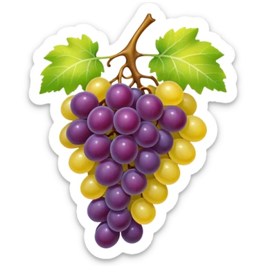 yellow grape sticker