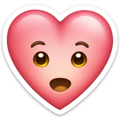 cute heart with face sticker