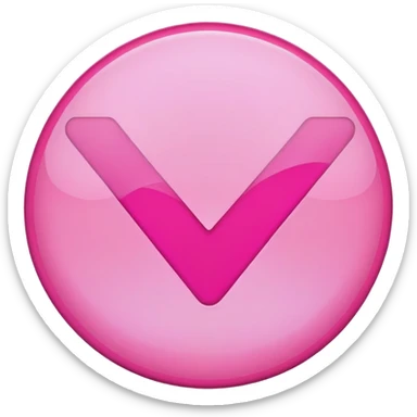 pink check mark sticker