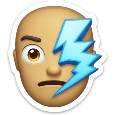 thunder and lightning sticker