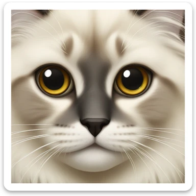 2 Birman cats  sticker
