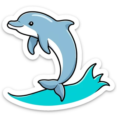 Dolphin sticker