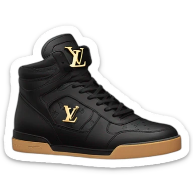 Louis vuitton trainer 2023 noir sticker