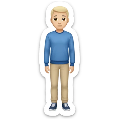 ligth man casual wear full body sticker