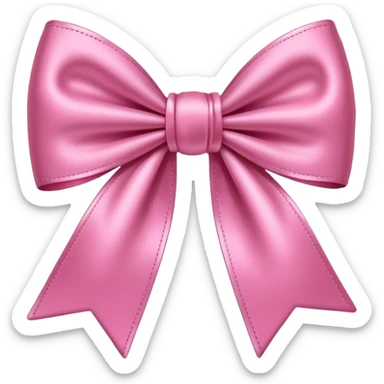 Moño rosa pin sticker