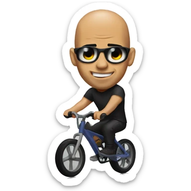 Vin diesel on a cycle  sticker