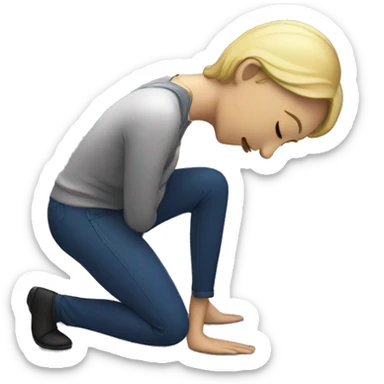 a performer bowing at the end of a show sticker