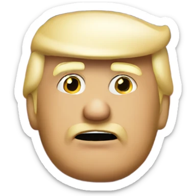 Trump with American flag sticker