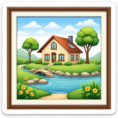 home ecological sticker