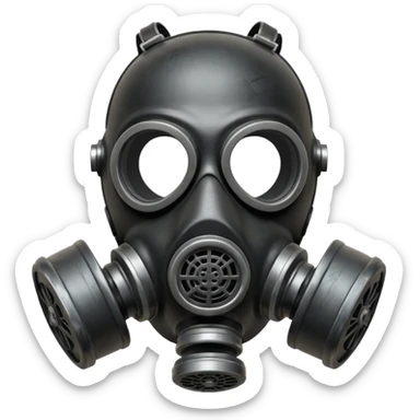 Gas mask sticker