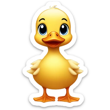 baby duck sticker