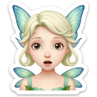 surprised fairy sticker