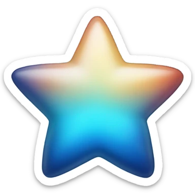 navi blue star sticker