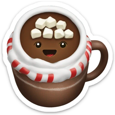 Christmas hot chocolate  sticker