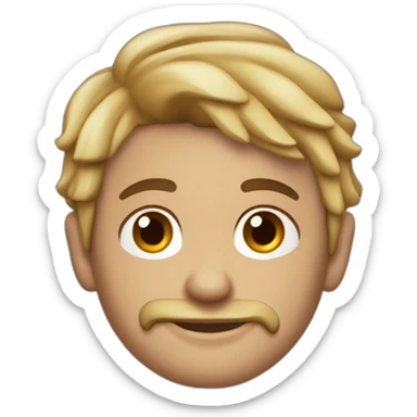 chico tatuado pelo largo novio de chicha pelo rojo sticker