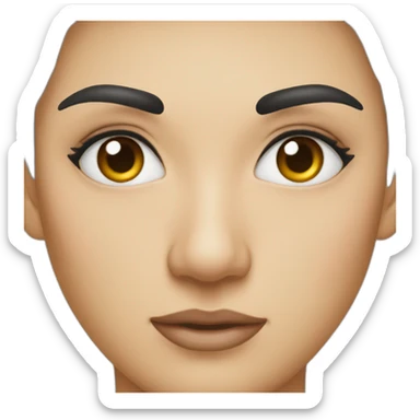 Sourcils fronce sticker