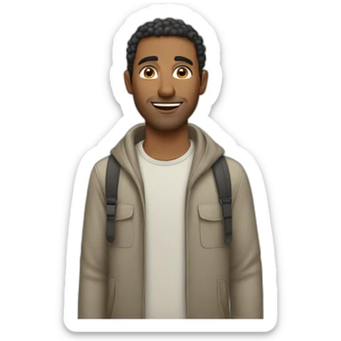 North African guy sticker