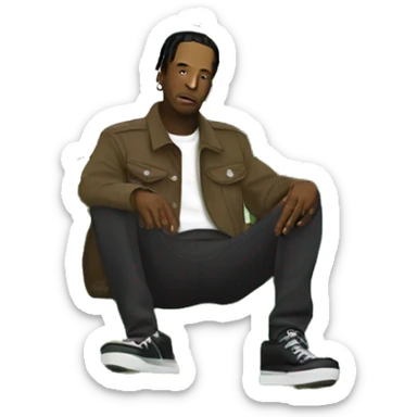 Travis Scott on a cactus sticker