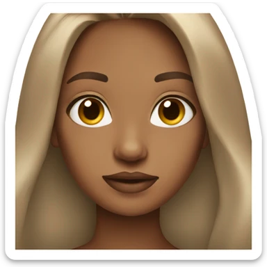 stunning girl light brown hair sticker