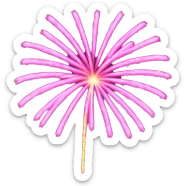 pink Fireworks sticker