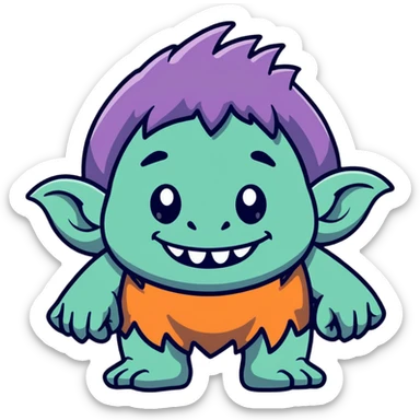 Classic troll face meme with creepy smile, popular on YouTube sticker