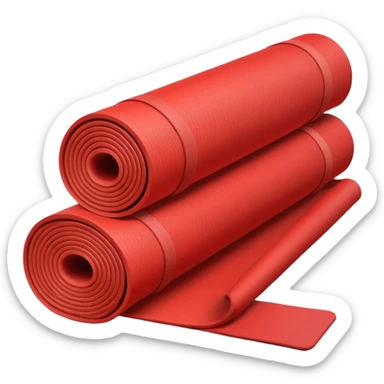 Yoga Mat red sticker