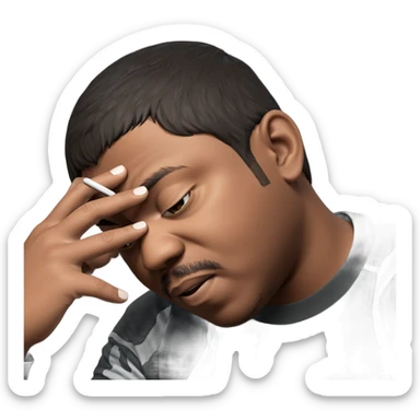 boy portrait in solitude sticker