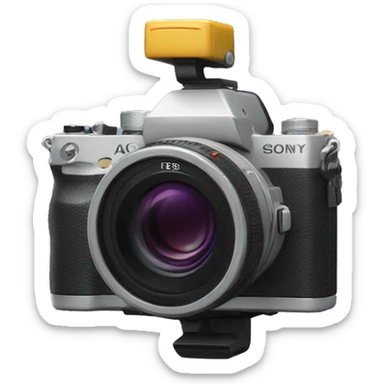 A sony camera rigged sticker