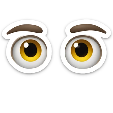 Rolling eyes  sticker