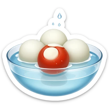 3 mozzarelle con un po di acqua sticker