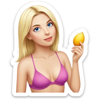 On the beach  sticker